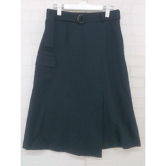 ◇ ◎ Spick & Span スピック＆スパン 膝下丈 ナロー スカート サイズ38 ネイビー レディース P 【中古】 【1208240010318】