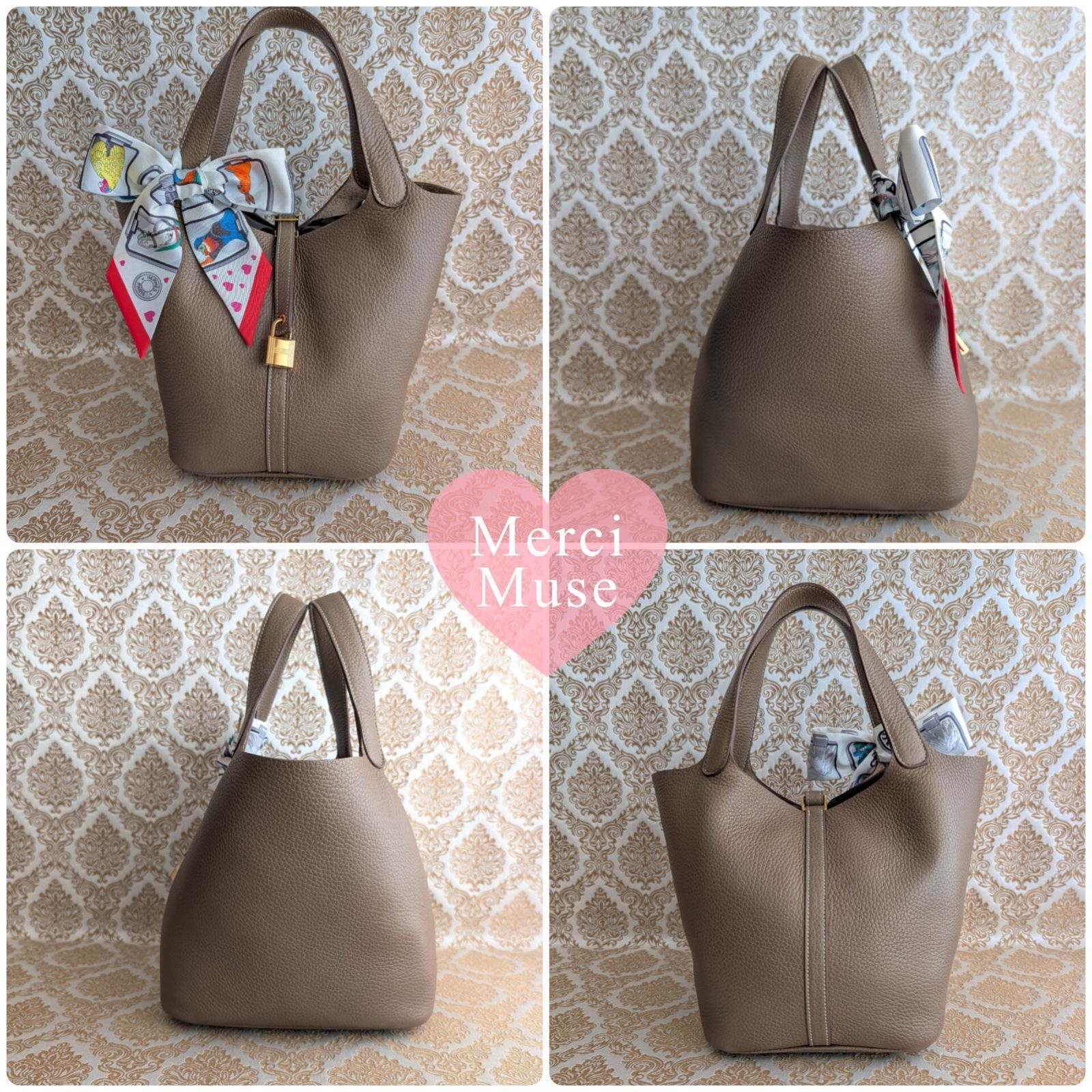 ❤極レア商品❤ピコタンロックMM22 エトゥープ xゴールド金具 