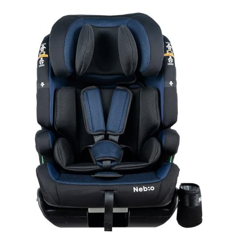 Nebio ネビオ【R129適合 リクライニングできる チャイルドシート ISOFIX】15ヶ月から12歳 小学生まで使える チャイルドシート ロングユース 保温保冷ドリンクホルダー付き】ジュニアシート ポップピットGリクライニング PoPPitG Repms