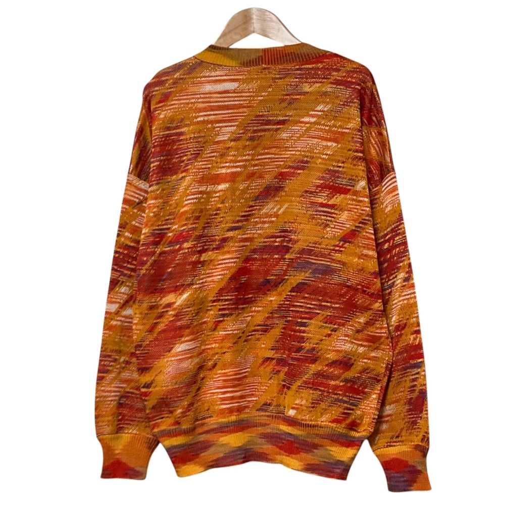 美品 MISSONI ミッソーニ 総柄 ニット プルオーバー セーター サイズ48