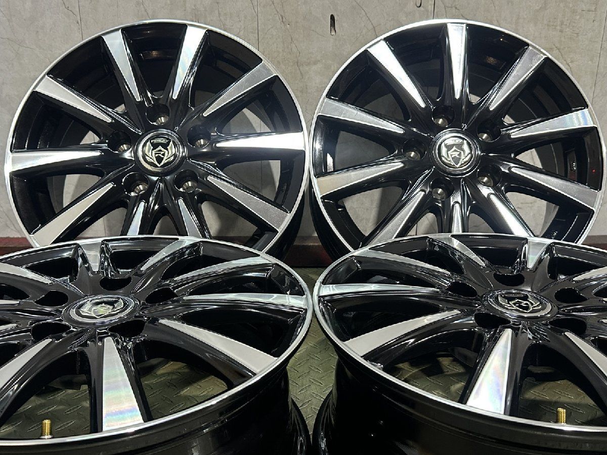 【新品】Weds RiZLEY DI ウェッズ ライツレー ディーアイ 15インチ 4本 6J5HPCD114.3+43 プラポリ セレナ カローラルミオン等　(MHA847)