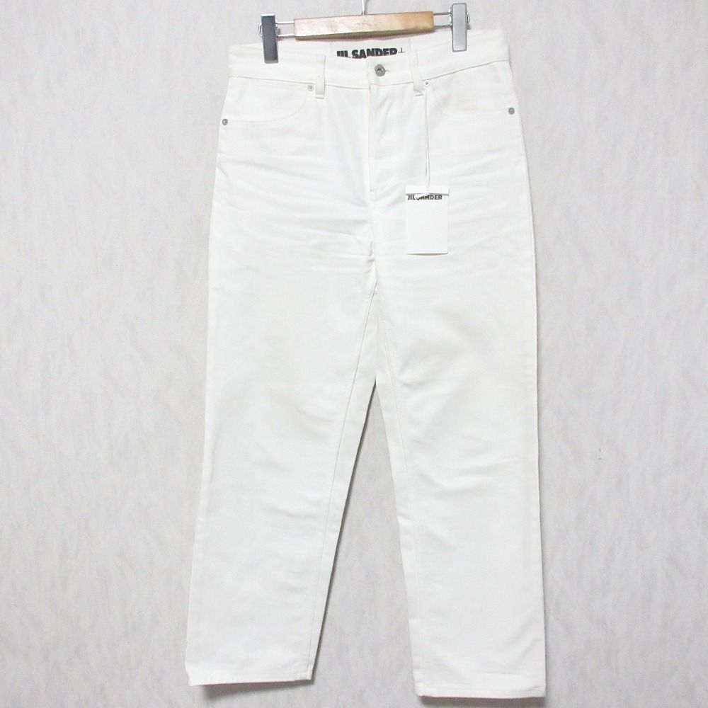 JIL SANDER+ ジルサンダープラス ボタンフライ ストレート デニムパンツ ジーンズ JPUU663160MU246300 W29 ホワイト メンズ 古着 中古 USED