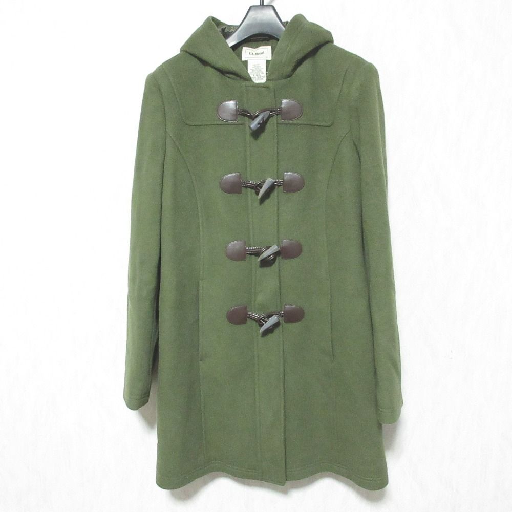 未使用 L.L.Bean エルエルビーン ウール 3M シンサレート ダッフルコート 4-REG カーキ レディース 古着 中古 USED
