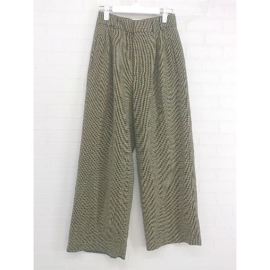 ◇ green label relaxing UNITED ARROWS ワイドパンツ サイズ36 グリーン マルチ レディース P 【中古】 【1208250004239】