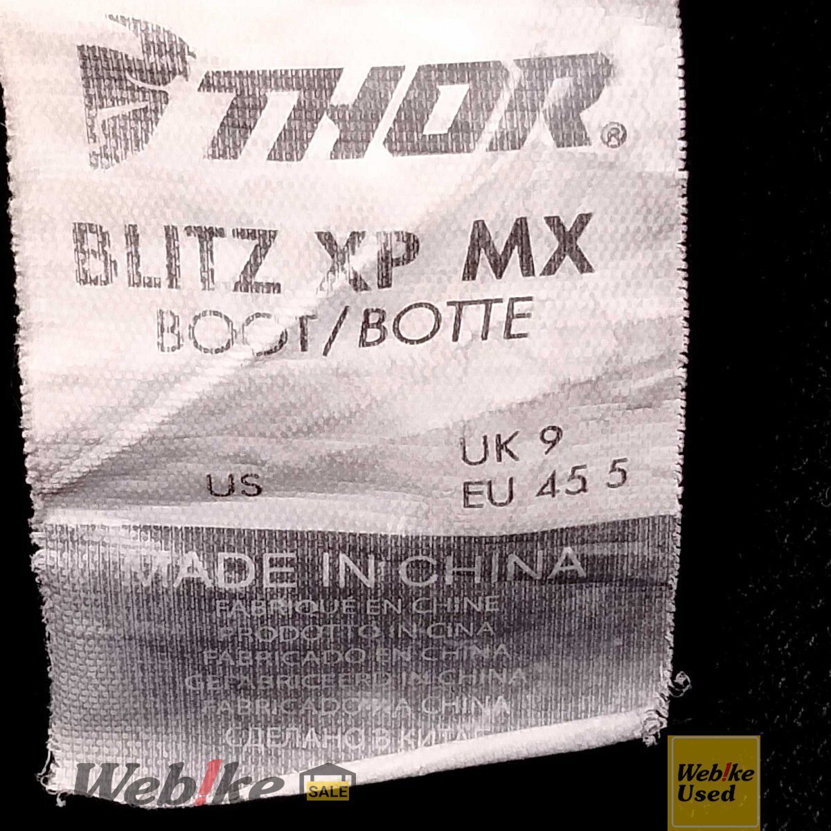 THOR BLITZ XP MX オフロードブーツ | サイズ：27.5cm RXBI29763