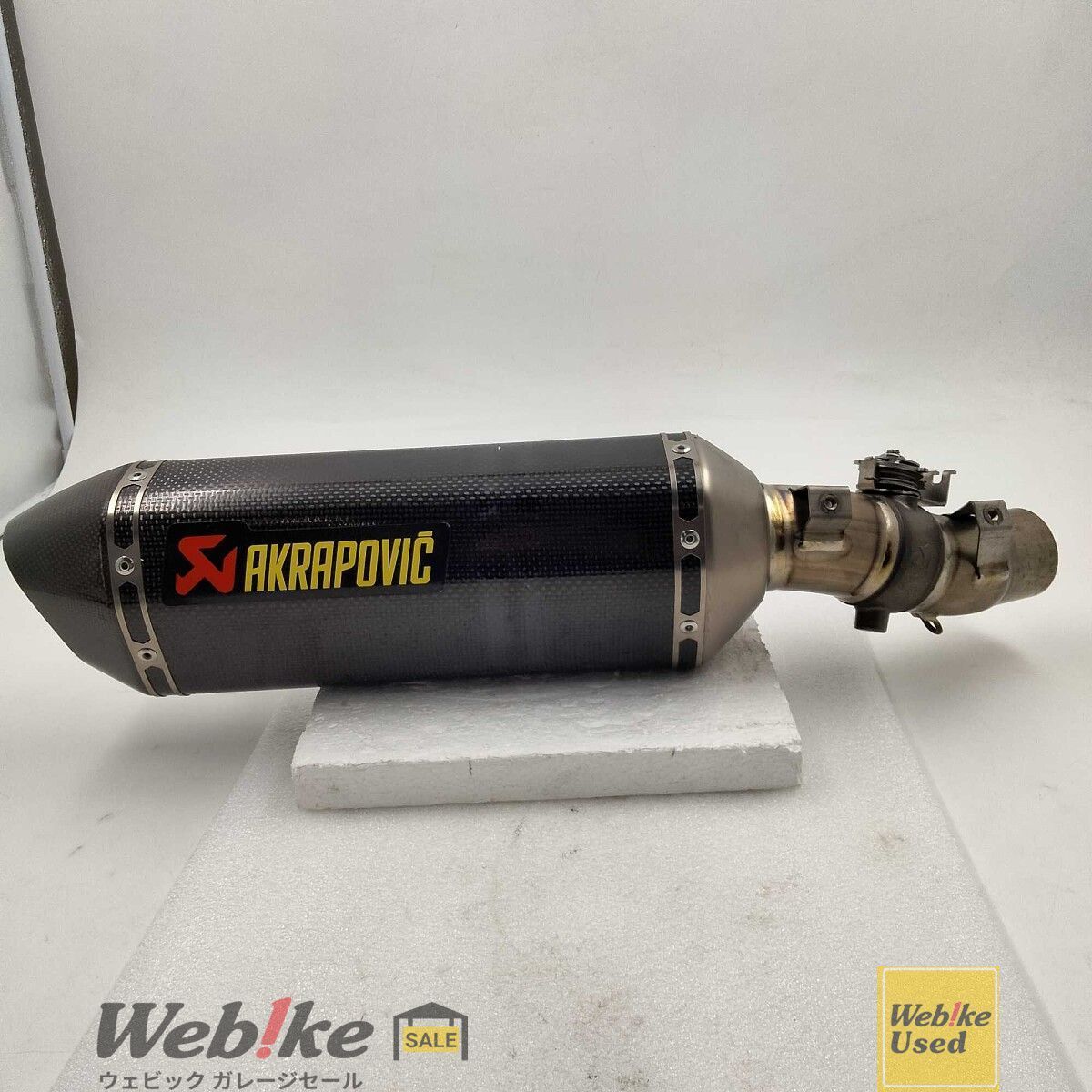 AKRAPOVIC ZX-6R e1仕様 スリップオンマフラー カーボン 排気バルブ