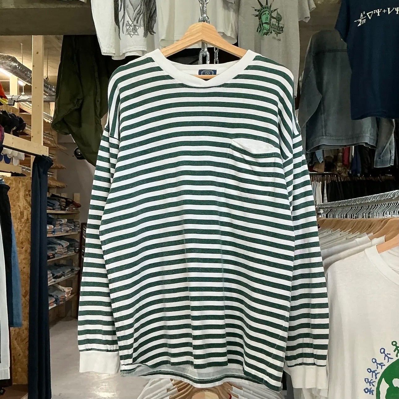 90s ~ OLD GAP Stripe L/S Tee オールドギャップ ボーダー ロンT