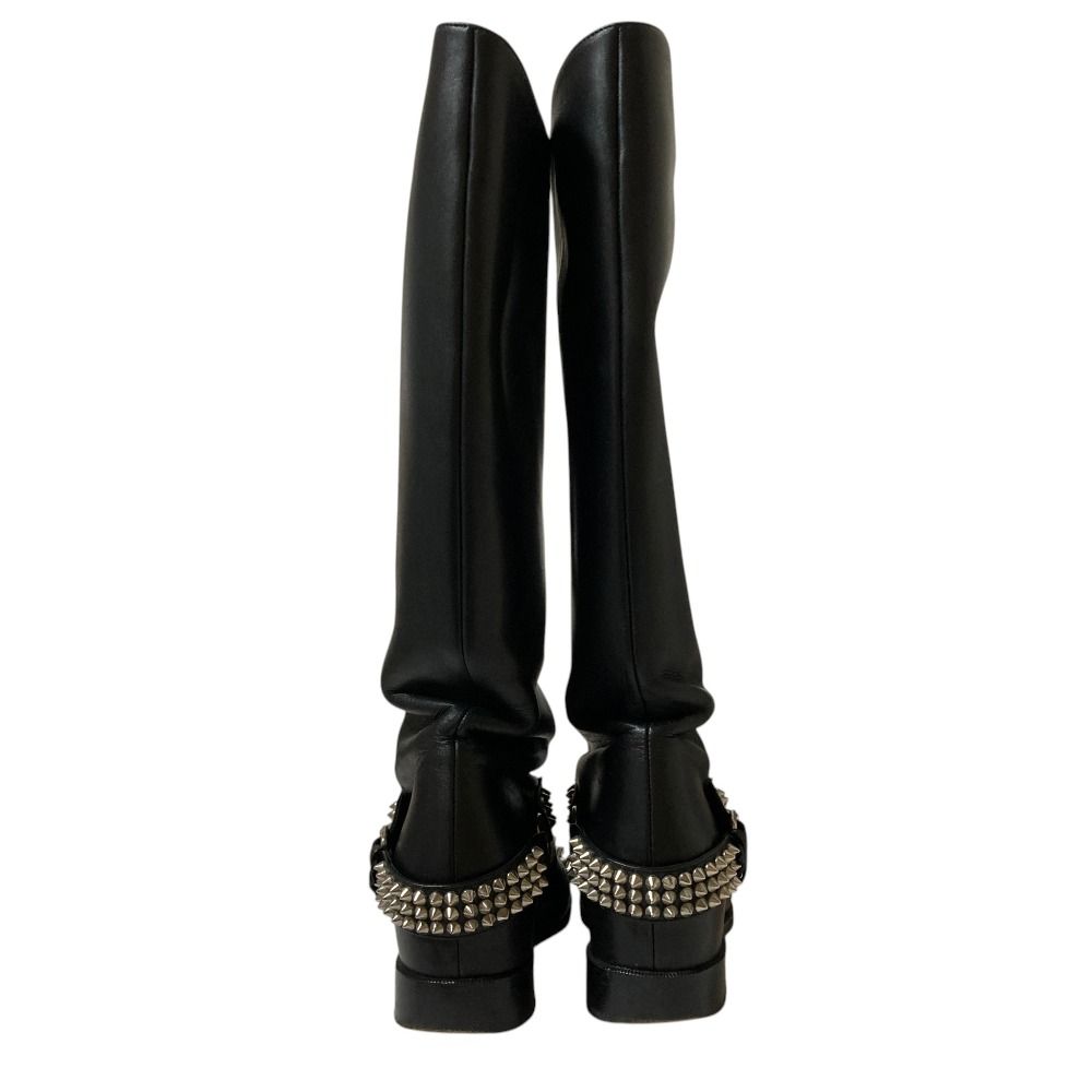 良品 Christian Louboutin クリスチャンルブタン スタッズ レザー 