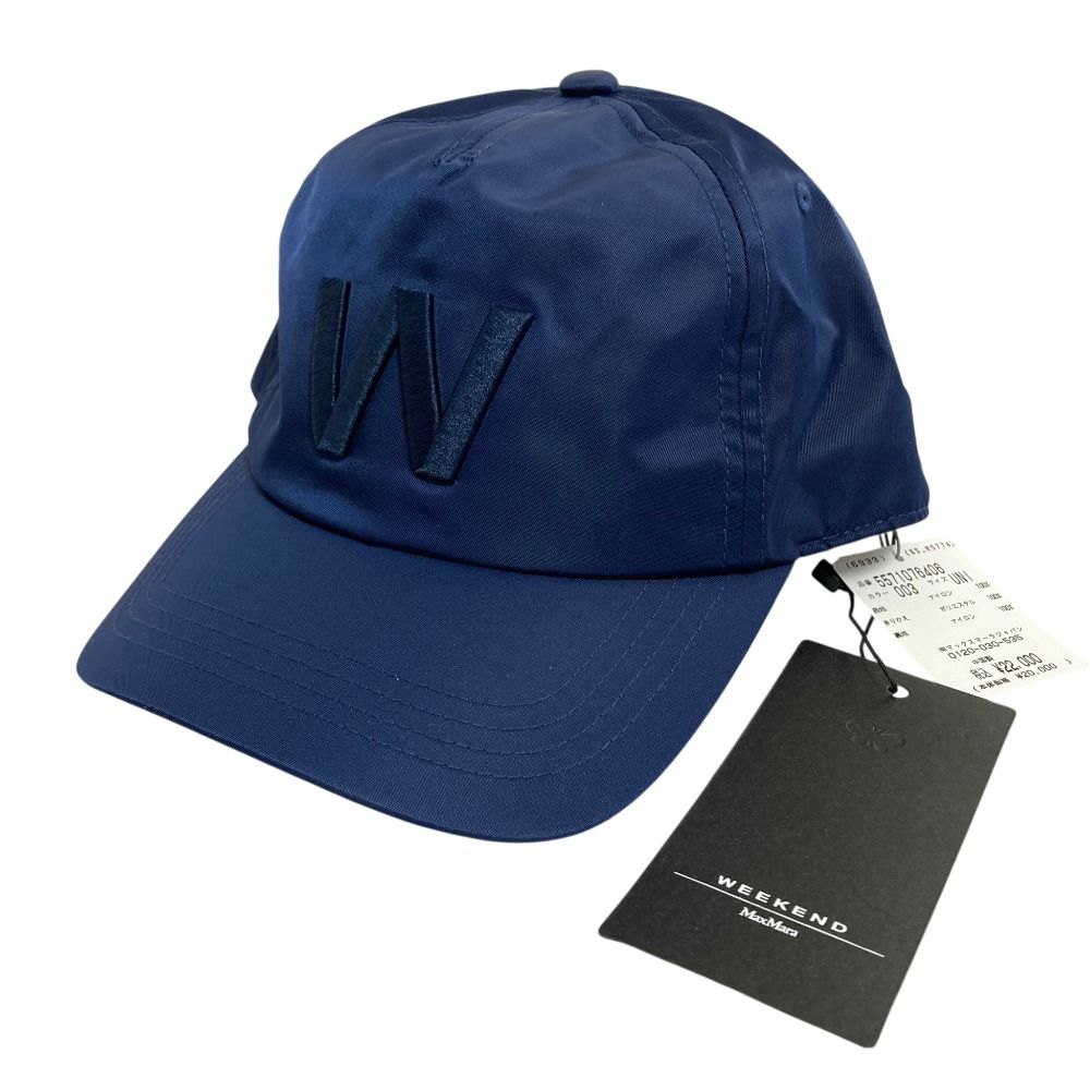 新品同様 26SS MaxMara WEEKEND マックスマーラ ウィークエンド WKAGIULIVA ベースボールキャップ 2615571074 サイズUNI ネイビー レディース 古着 中古 USED