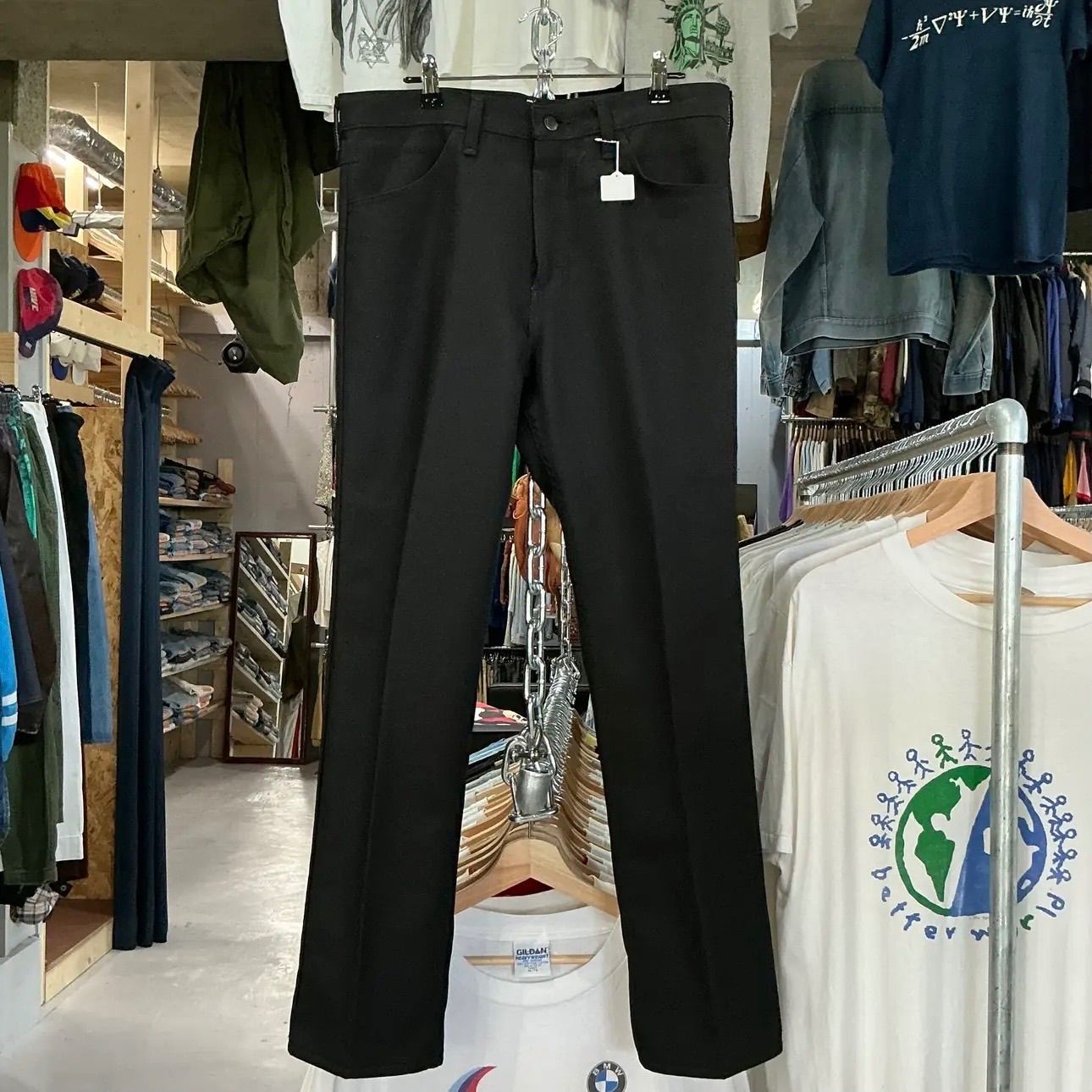 Wrangler Slacks ラングラー スラックス ランチャー ブラック