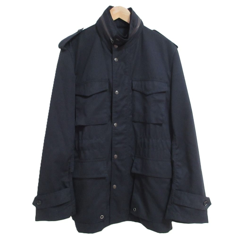 良品 COMME des GARCONS HOMME コムデギャルソンオム AD2007 M-65 ミリタリージャケット HA-J019 サイズM ネイビー メンズ 古着 中古 USED