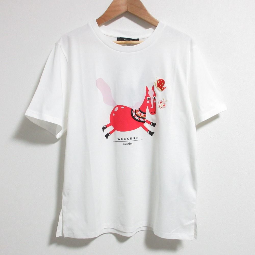 未使用 26SS Weekend Max Mara ウィークエンドマックスマーラ WKDWEST ショートスリーブ Tシャツ Sサイズ ホワイト レディース 古着 中古 USED