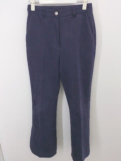 ◇ JEANASIS ジーナシス 裾スリット ヌバック ライク フレア パンツ サイズS パープル レディース P 【中古】 【1208260015294】