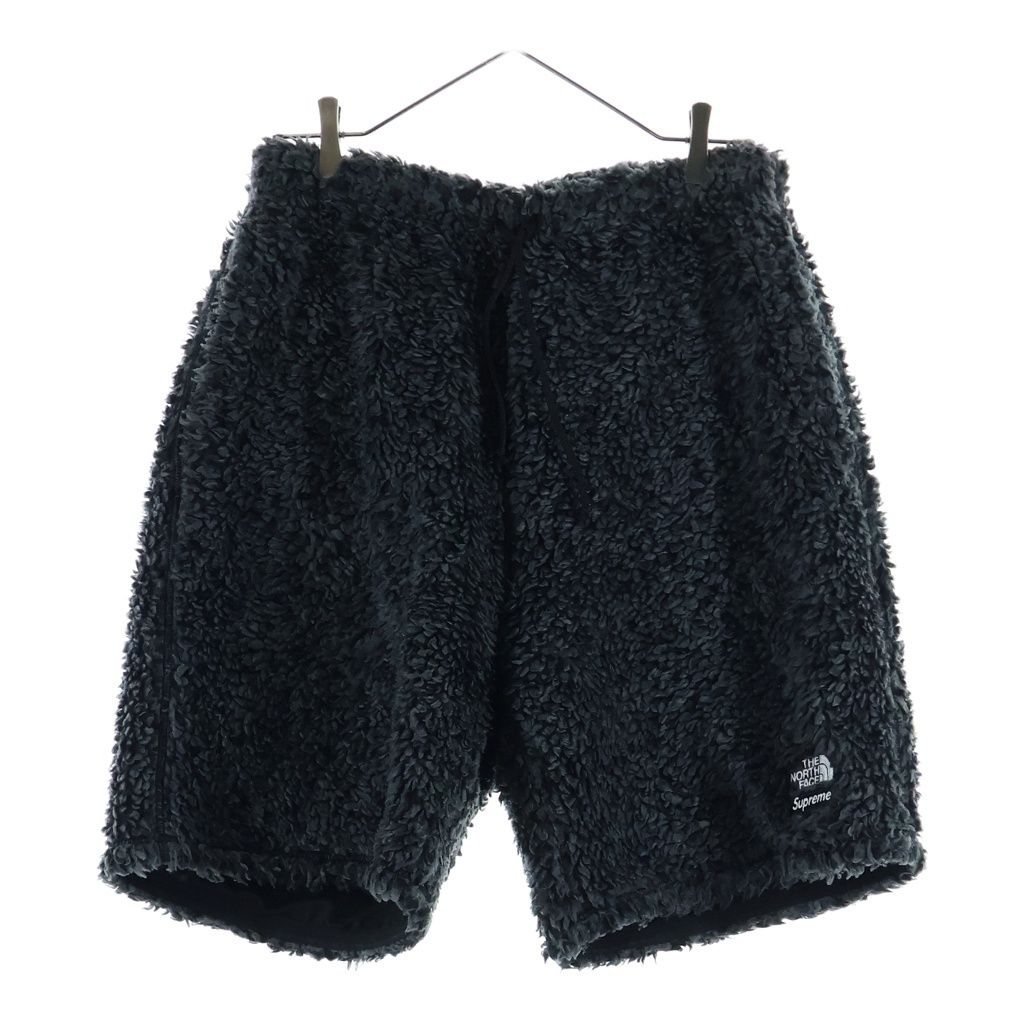 SUPREME (シュプリーム) 23SS ×THE NORTH FACE High Pile Fleece Short ノースフェイス ハイ パイル フリース ショートパンツ ブラック NB023081