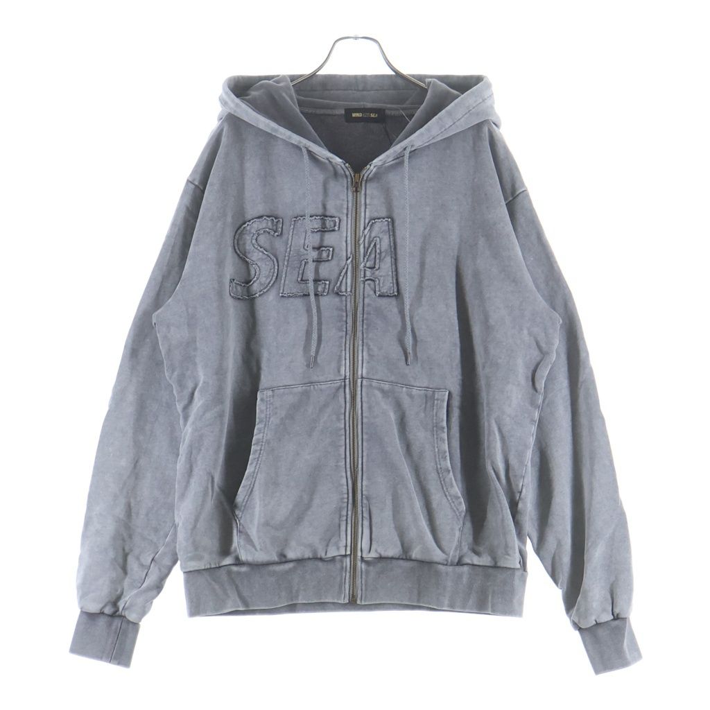 WIND AND SEA (ウィンダンシー) 24SS SEA HIGH SULFER ZIP-UP SWEATSHIRT シーハイサルファー ジップアップ スウェット パーカー グレー WDS-O-SIG-24-Q4-CS-01