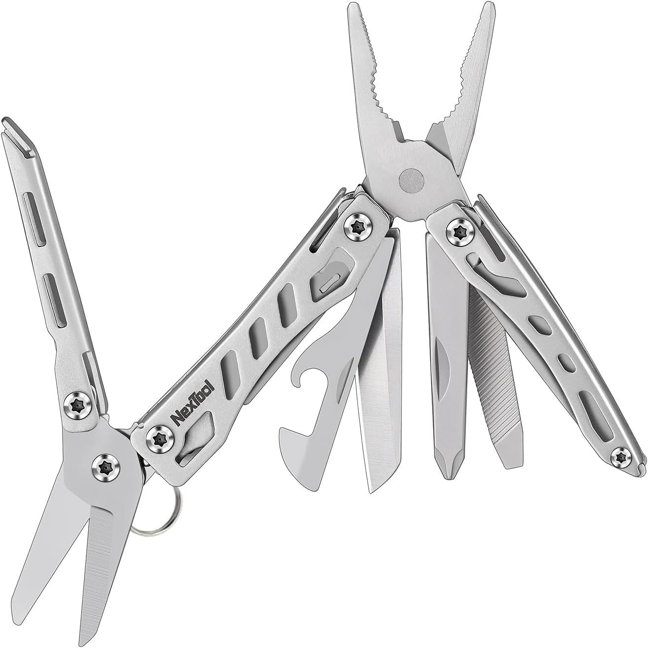 NexTool Mini Flagship 10 IN 1 マルチツール 多機能ペンチ 多機能ツール 折畳みペンチ ステンレス製 耐久性が良い 折畳式 ポケットサイズ 携帯用ミニ型 防災グッズ 野外 キャンプ 登山 釣り アウトドアkk f5e85f42