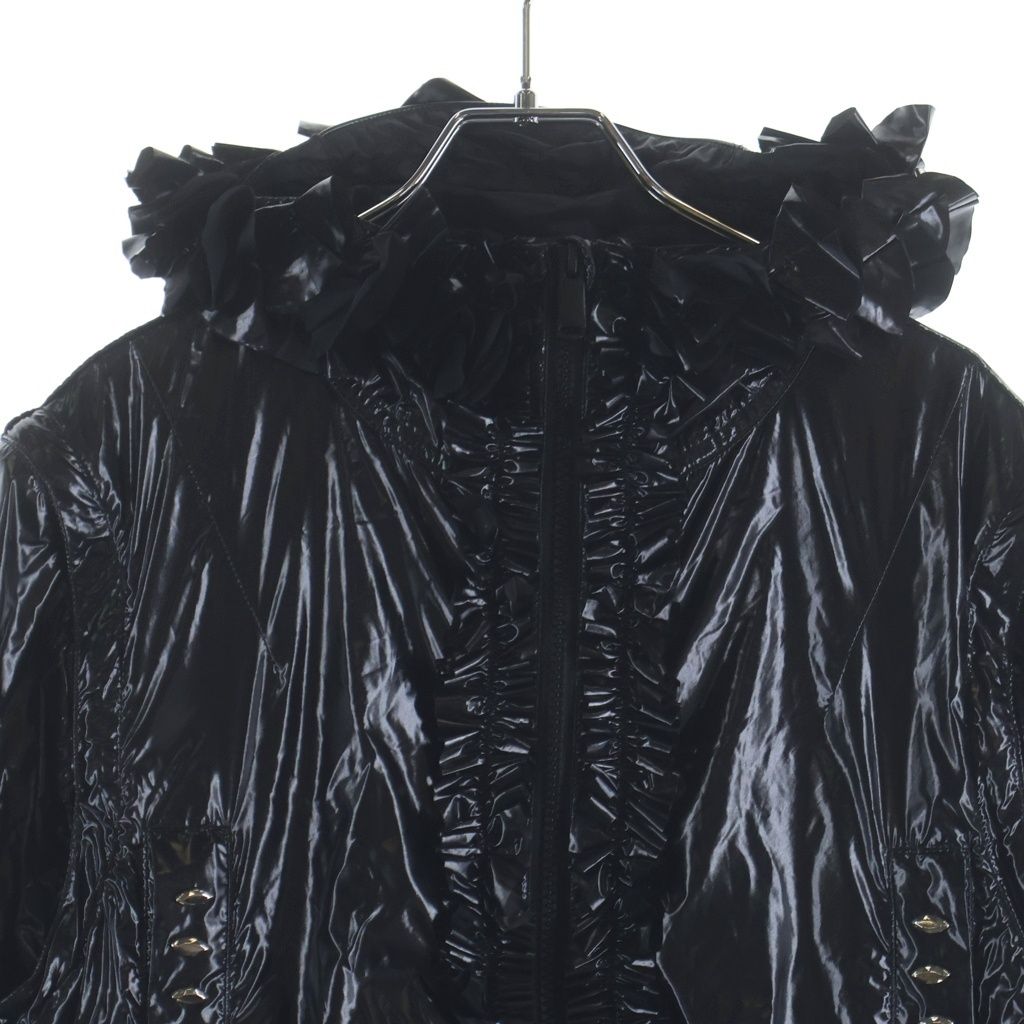 MASU (エムエーエスユー) 23SS DANCING ANORAK MMSS-BL0523 ダンシングアノラック ジップアップ ナイロン フーディパーカー ブラック
