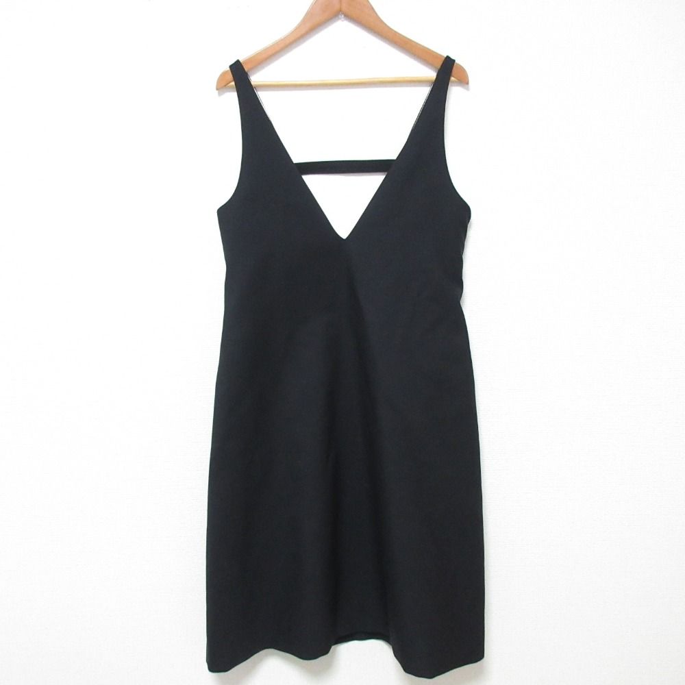 美品 BOWTE バウト WORSTED DOESKIN MIDDLE DRESS ワンピース 242-09-0001 サイズ1 ブラック レディース 古着 中古 USED