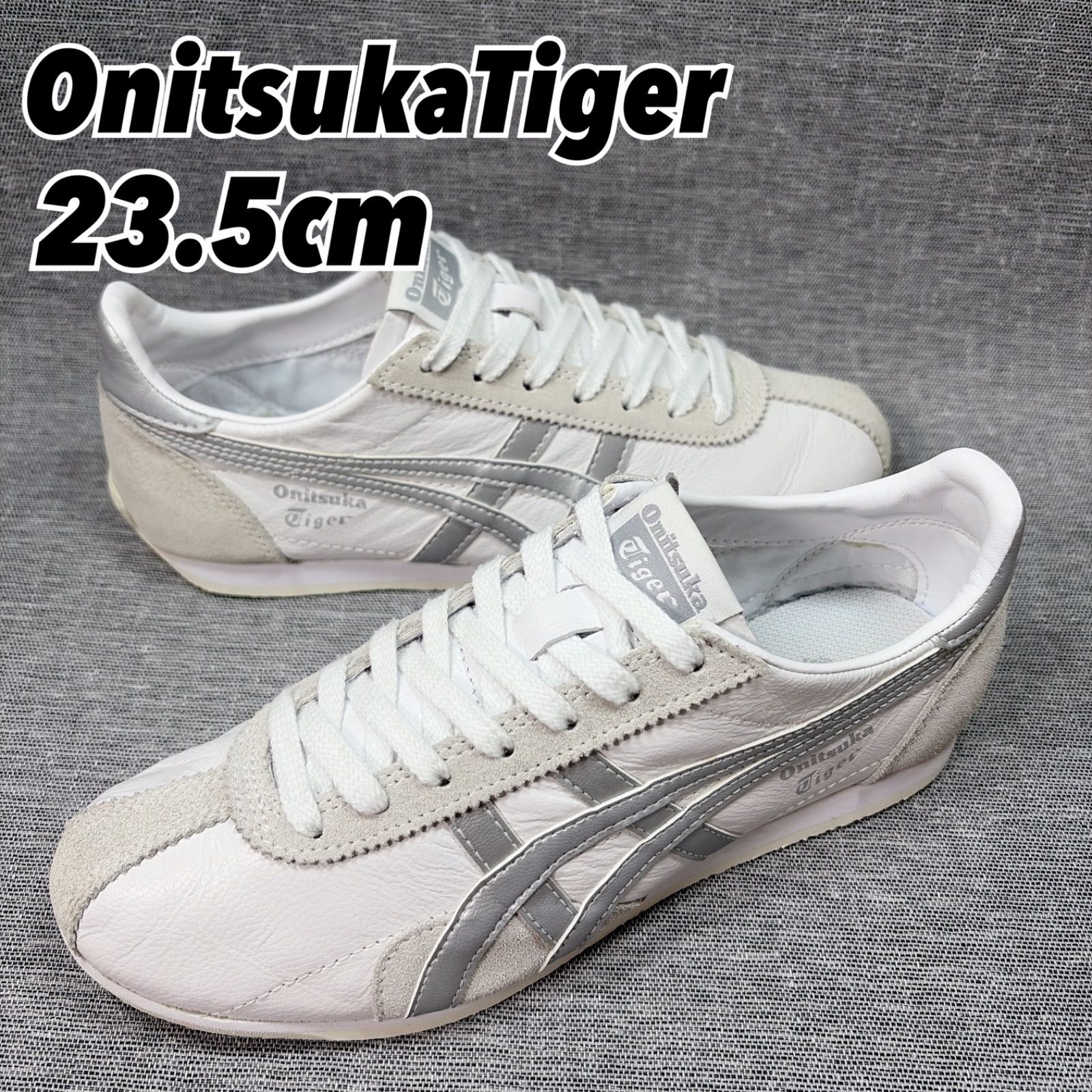 C*a様 オニヅカタイガー　ランスパーク　24.5センチ 0598美品【オニツカタイガー】ランスパーク 23.5cm アイボリー