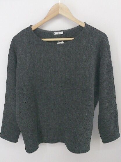 ◇ ELLE エル ニット 長袖 セーター サイズ38 ダークグレー レディース P 【中古】 【1208290001861】