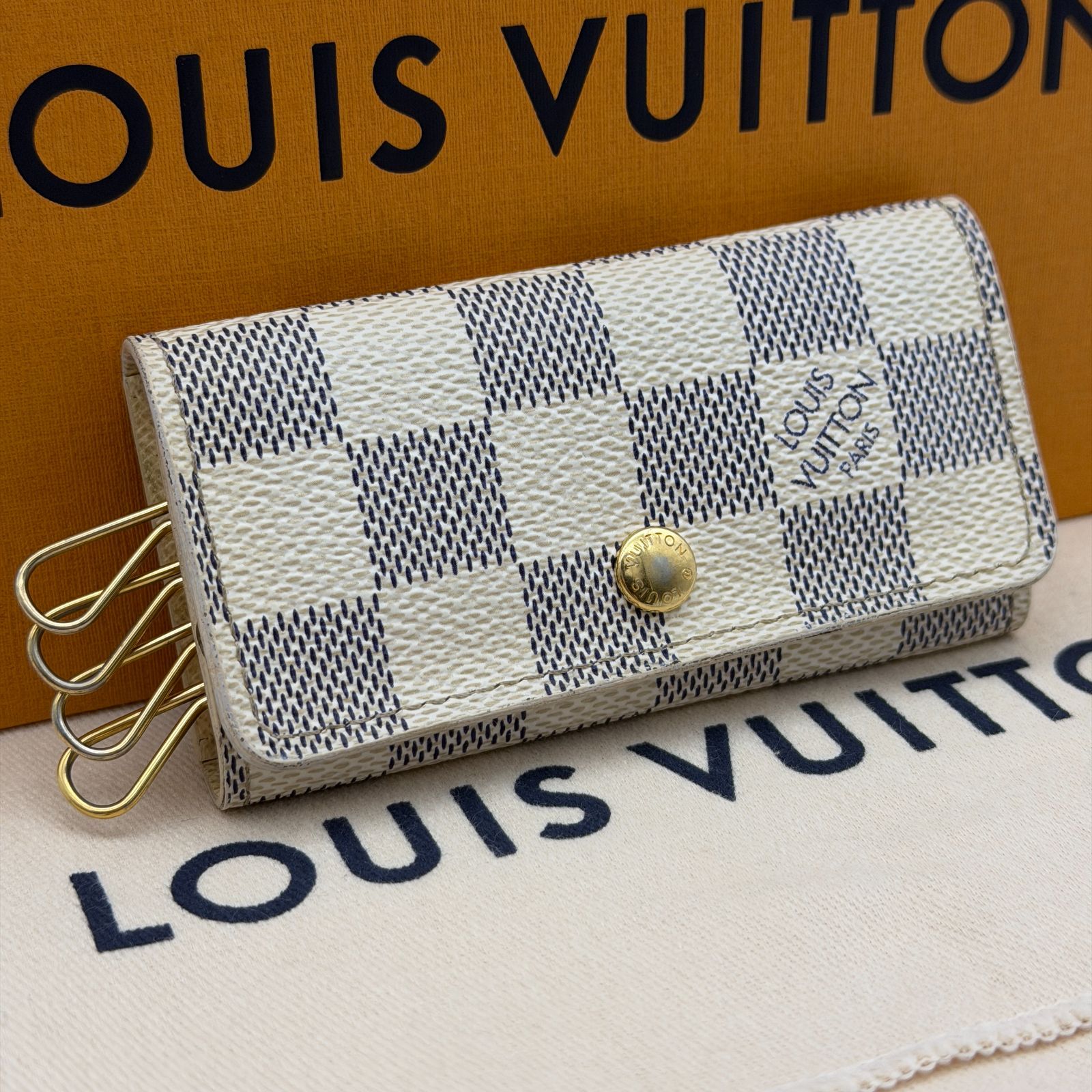 ✨美品✨LOUIS VUITTON キーケース ダミエアズール ミュルティクレ4