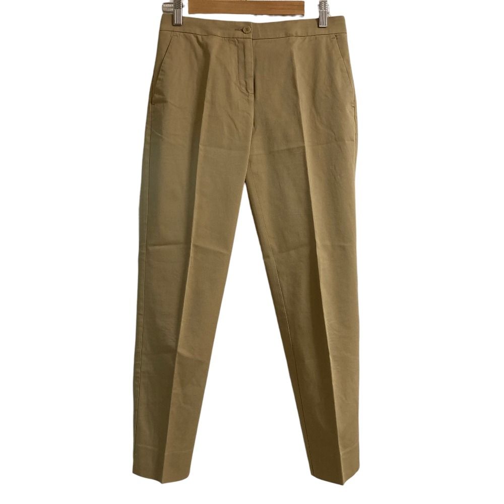 美品 ETRO エトロ ストレッチ テーパードパンツ コットン サイズ40 ベージュ レディース 古着 中古 USED