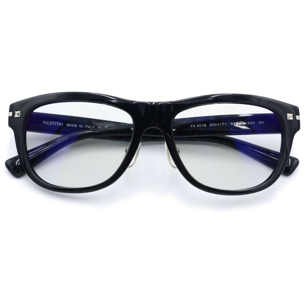 VALENTINO (ヴァレンティノ) スタッズ ウェリントン アイウェア サングラス メガネ 眼鏡 ブラック VA4019