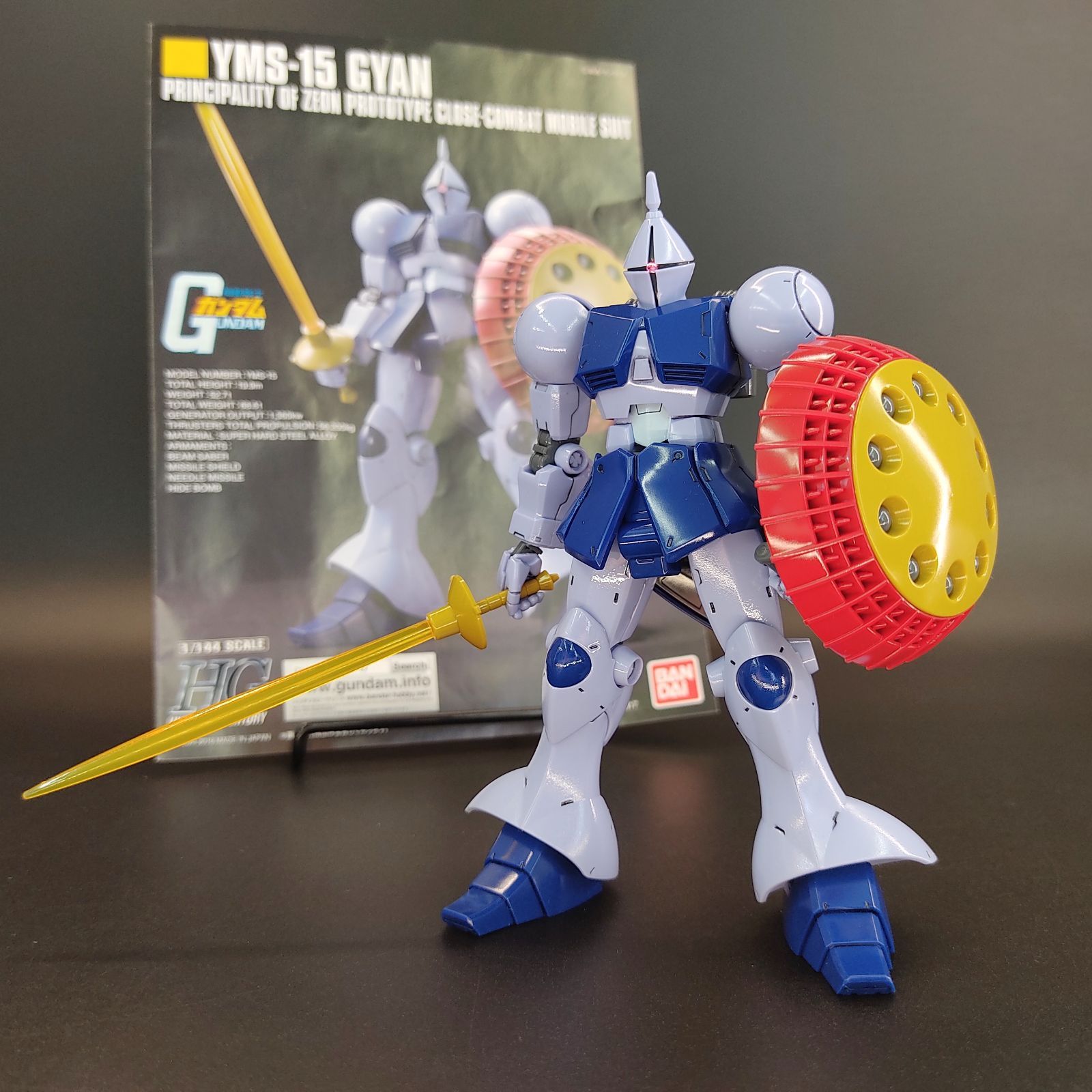 ガンプラ【中古品/塗装、光沢トップコート、キズ】HGUC 1/144 ギャン
