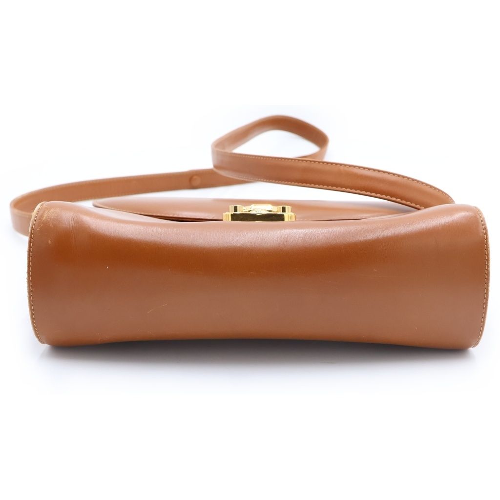 GUCCI (グッチ) オールドグッチ ショルダーバッグ ブラウン レザー 004.109.0446 ゴールド金具