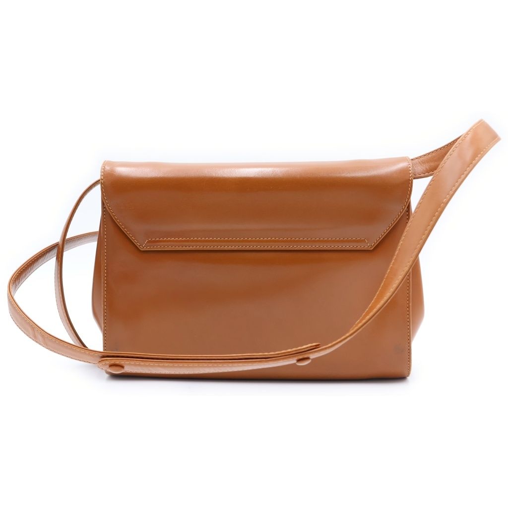 GUCCI (グッチ) オールドグッチ ショルダーバッグ ブラウン レザー 004.109.0446 ゴールド金具