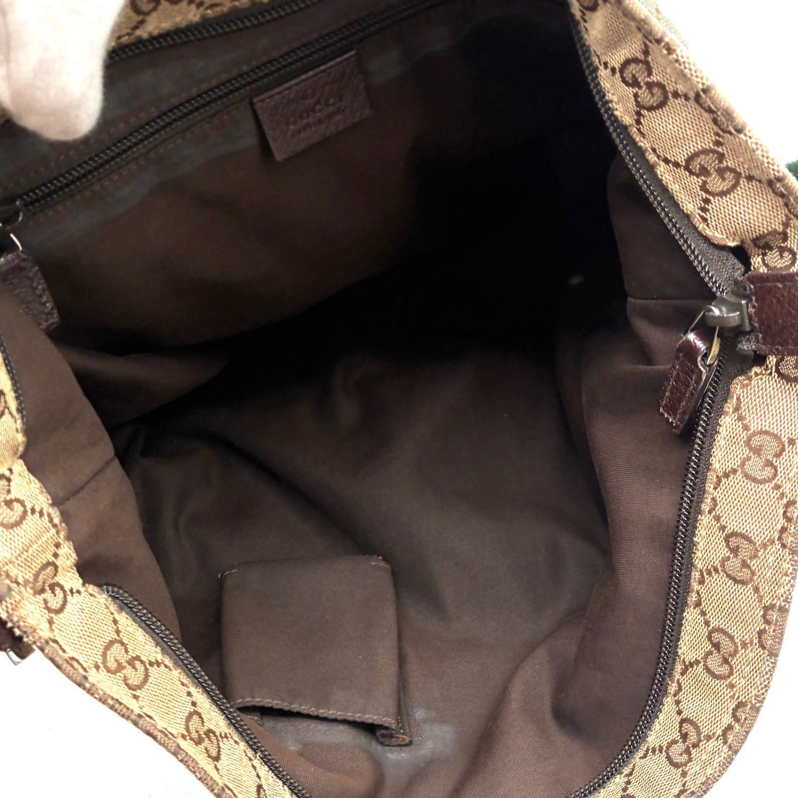 グッチ GUCCI GGキャンバス シェリーライン ショルダーバッグ ベージュ 