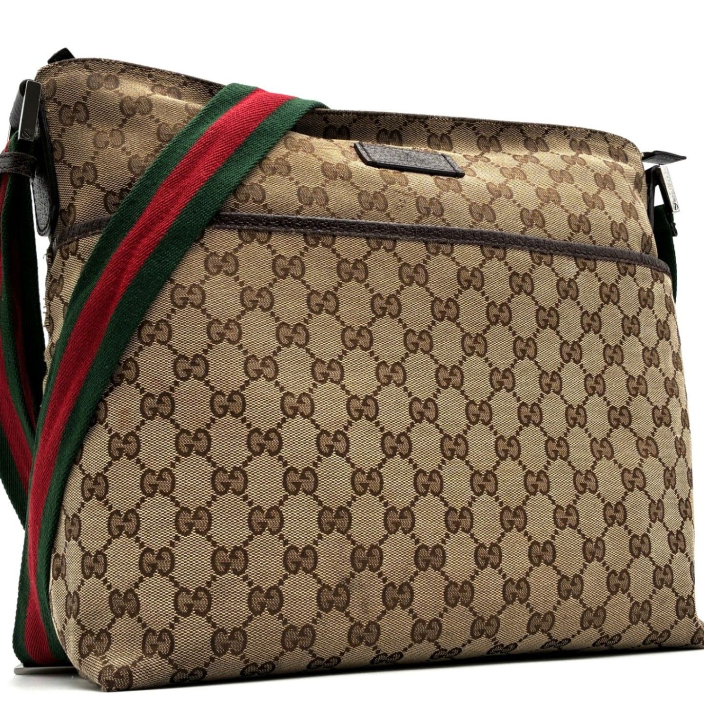 グッチ GUCCI GGキャンバス シェリーライン ショルダーバッグ ベージュ