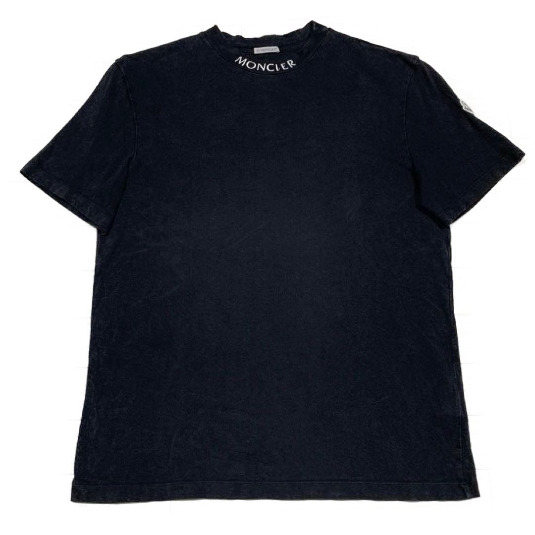 モンクレール　襟ロゴ　ブラック　XL Tシャツ　国内正規品 5S491