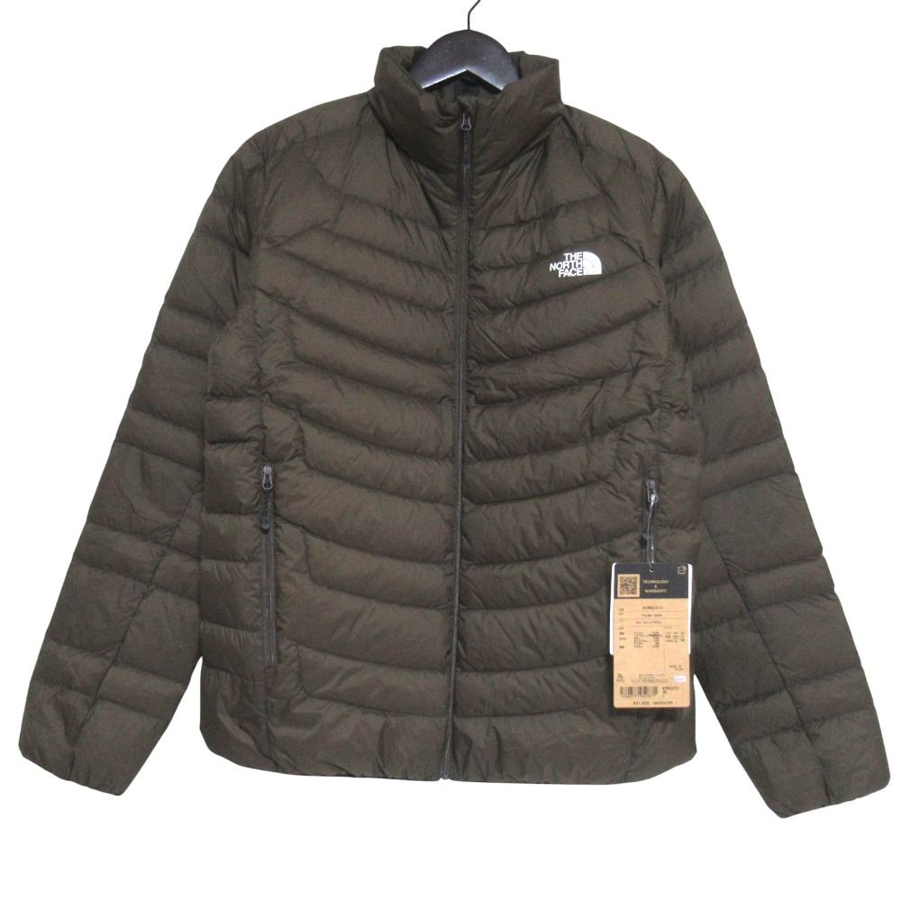 未使用 THE NORTH FACE ザノースフェイス サンダージャケット ナイロン ダウンジャケット NYW82312 Lサイズ ブラウン レディース 古着 中古 USED