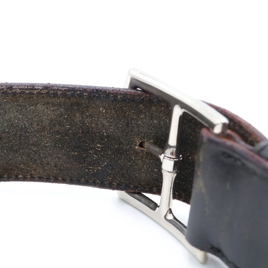 HERMES (エルメス) エトリヴィエール レザーベルト ブラック 〇Y刻印