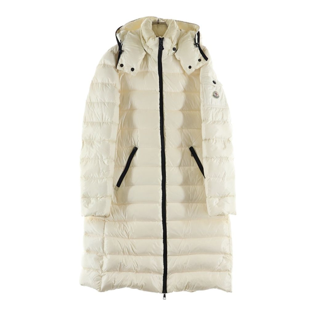 MONCLER (モンクレール) 16AW MOKA モカ フーデッド ダウン ロング ジャケット コート ホワイト B20934981705 68950