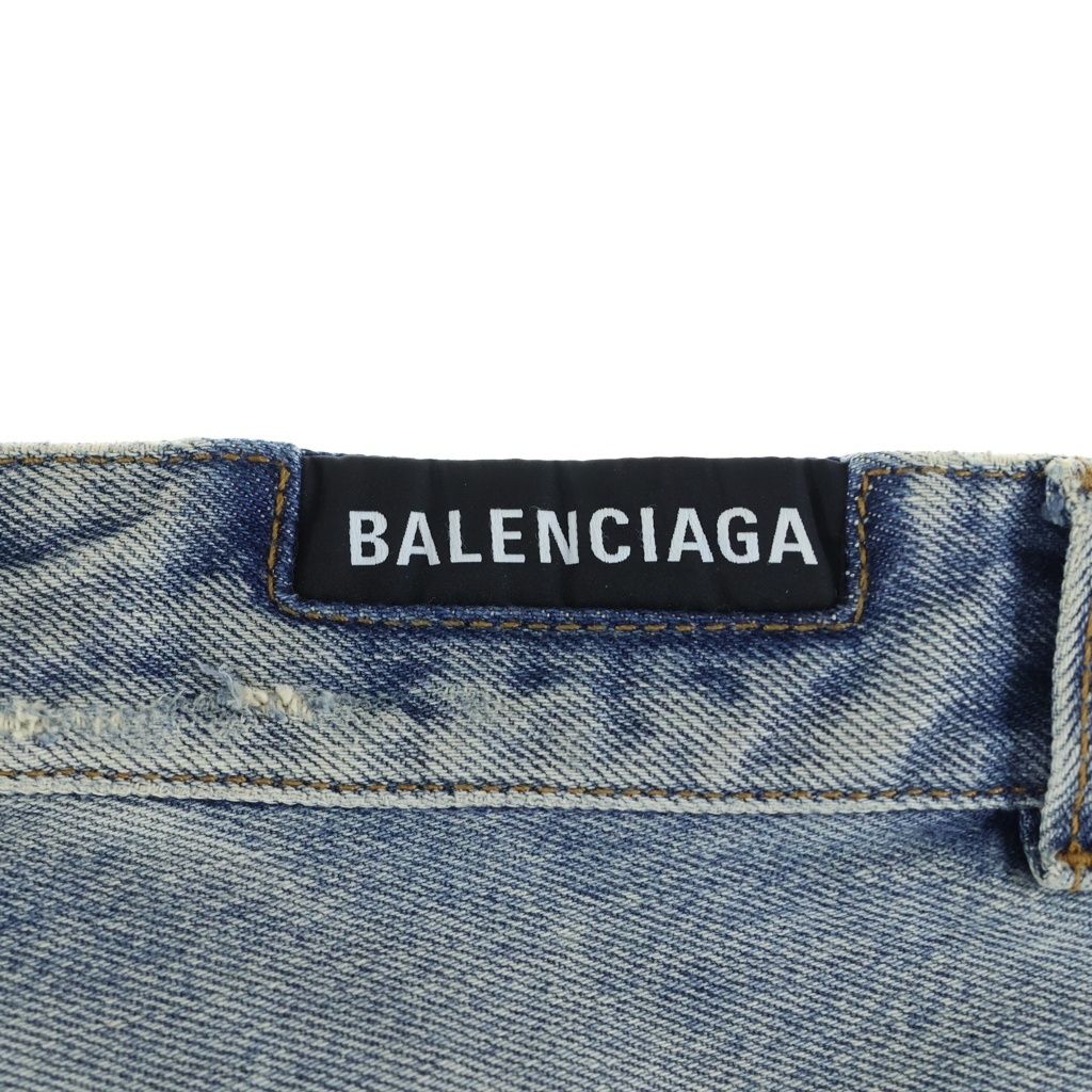 BALENCIAGA (バレンシアガ) 22AW プルアップワイドバギーデニムパンツ