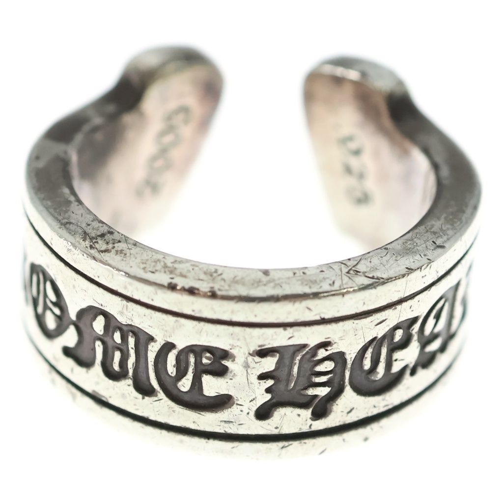 CHROME HEARTS (クロムハーツ) LG SCROLL LABEL ラージスクロールラベル リング シルバーBCA383