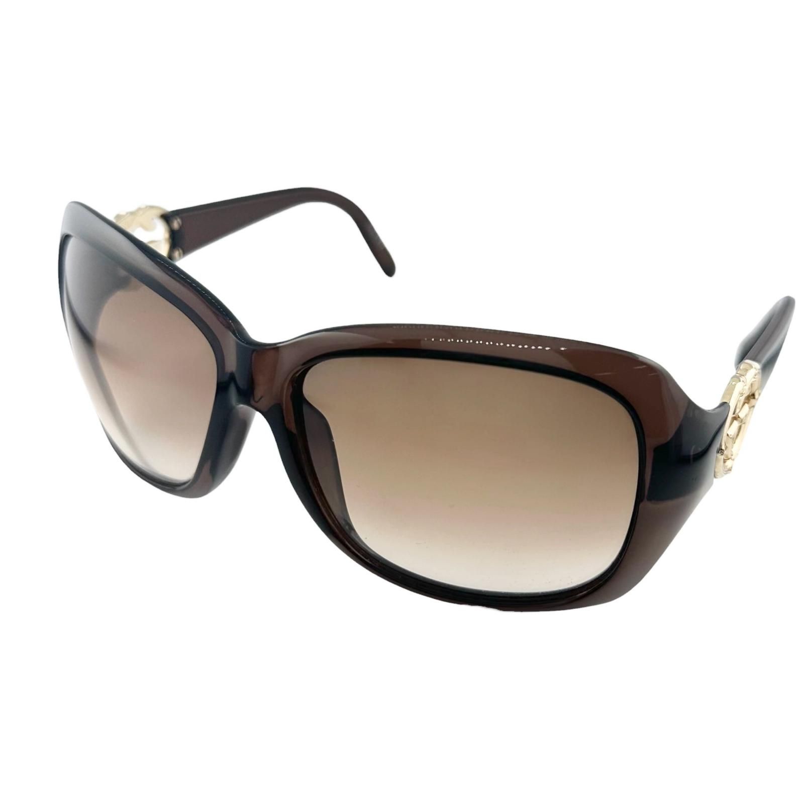 GUCCI グッチ バンブー インターロッキング 87E02 サングラス プラスチック ブラウン/ゴールド【中古】 レディース