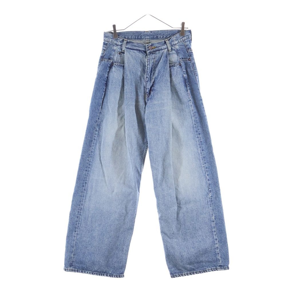 N.HOOLYWOOD (エヌハリウッド) 24AW DENIM PANTS ドッキングデザイン ジップフライ ワイドデニムパンツ インディゴ 2242-CP60-051