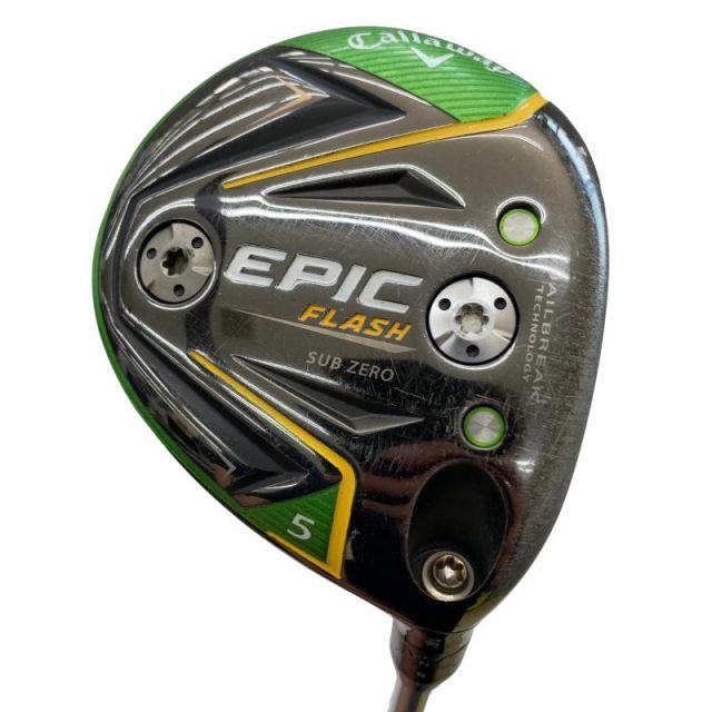 【中古】 キャロウェイ EPIC FLASH SUBZERO 5W フェアウェイウッド FW 純正特注シャフト (フレックスX) メンズ 男性用 右利き 右用 Cランク ゴルフクラブ