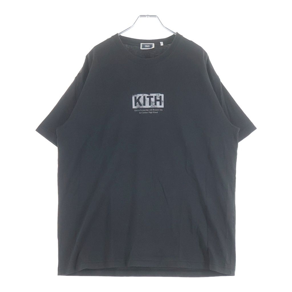 KITH (キス) × Daniel Arsham BOX LOGO TEE ダニエル アーシャム ボックスロゴ 半袖Tシャツ カットソー 22-071-060-0020-2-0 ブラック