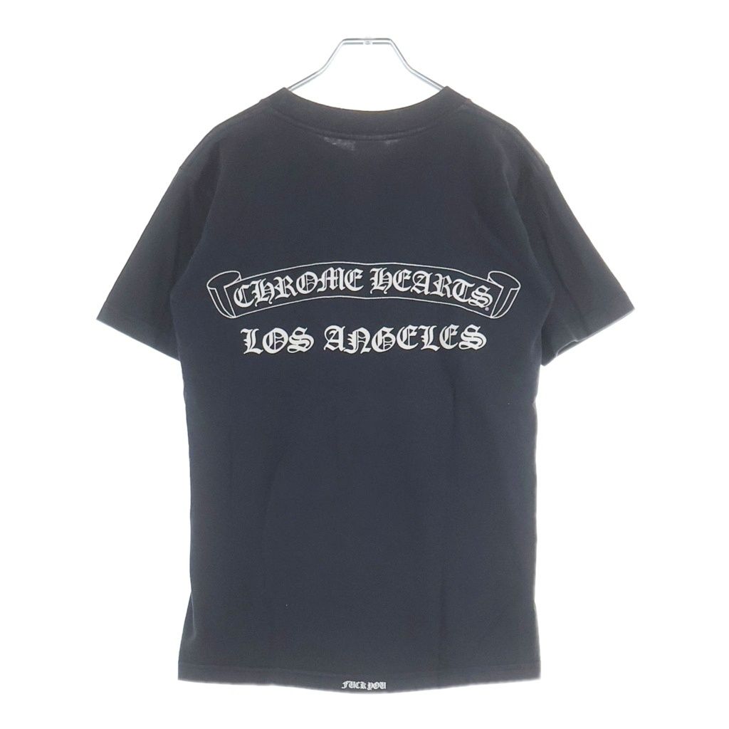 CHROME HEARTS (クロムハーツ) OLD CH S/S TEE オールド ロサンゼルス限定 胸クロスプリント クルーネック半袖Tシャツカットソー ブラック