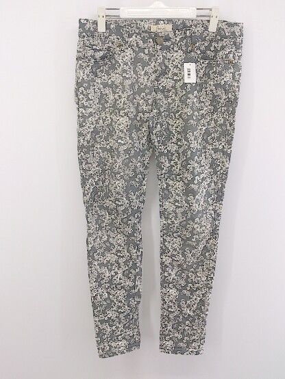 ◇ Peach John 総柄 ストレッチ パンツ サイズL グレー系 レディース P 【中古】 【1208300007357】