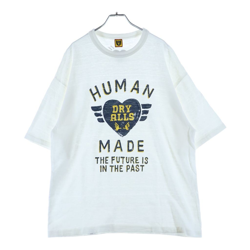 HUMAN MADE (ヒューマンメイド) GRAPHIC L/S T-SHIRT #2 グラフィックプリント クルーネック半袖Tシャツカットソー ホワイト