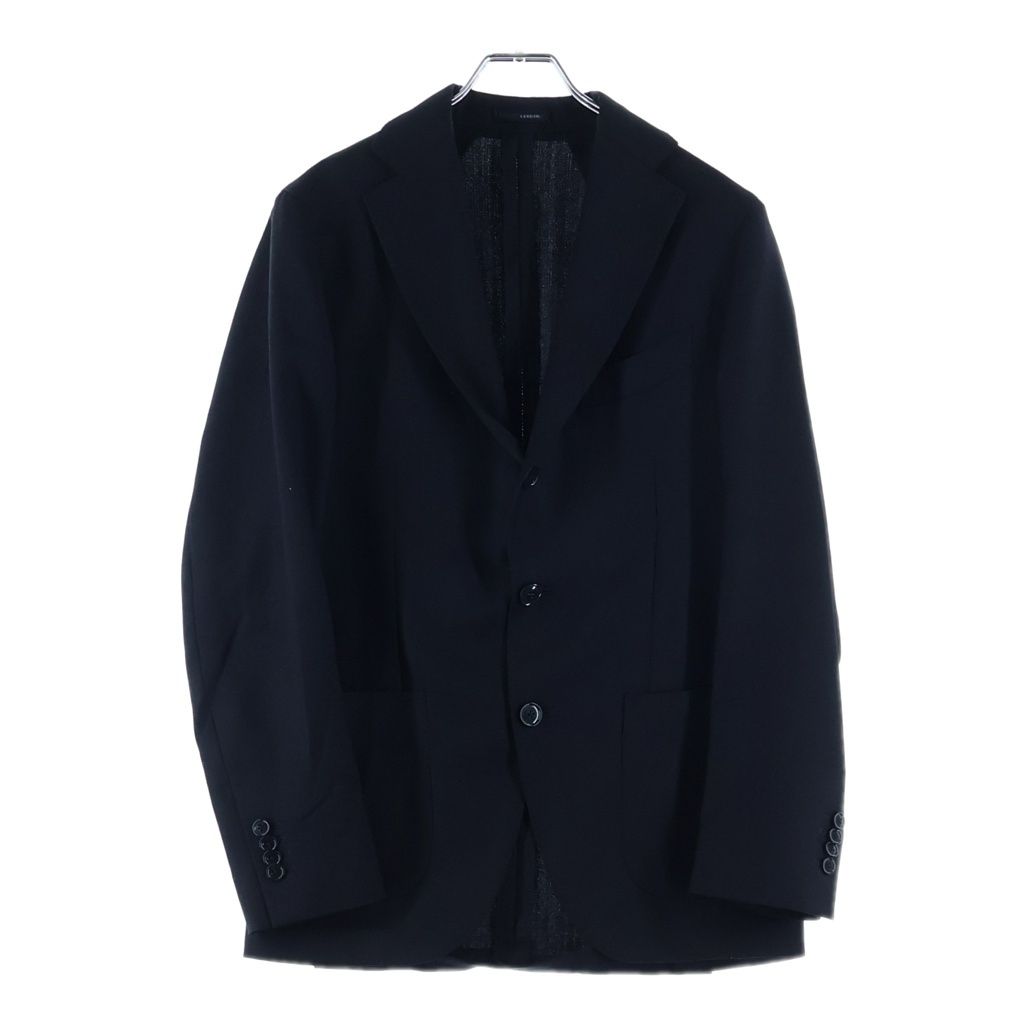LARDINI (ラルディーニ) マルチポケット ウール シングルテーラードジャケット ブラック