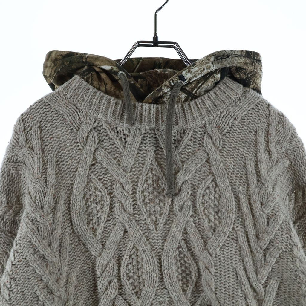 SUPREME (シュプリーム) 25AW Cable Hooded Sweater ケーブルニット