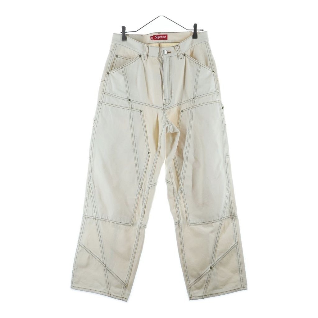 SUPREME (シュプリーム) 26SS Contrast Stitch Knee Painter Jean コントラスト ステッチ ニーペインタージーンズ デニムパンツ アイボリー