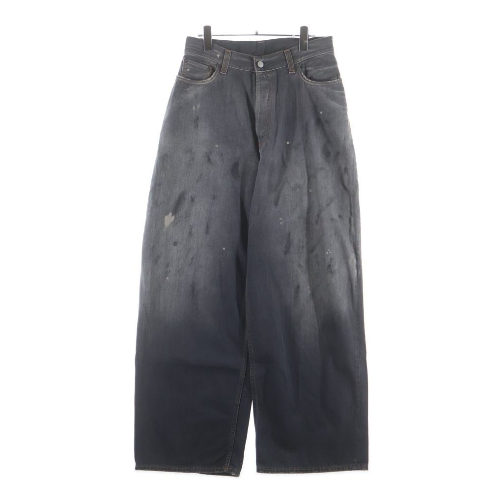 Acne Studios (アクネ ストゥディオズ) 23AW FN Black Trafalgar Jeans A00514 ペイント加工 デニムパンツ ジーンズ ブラック 36