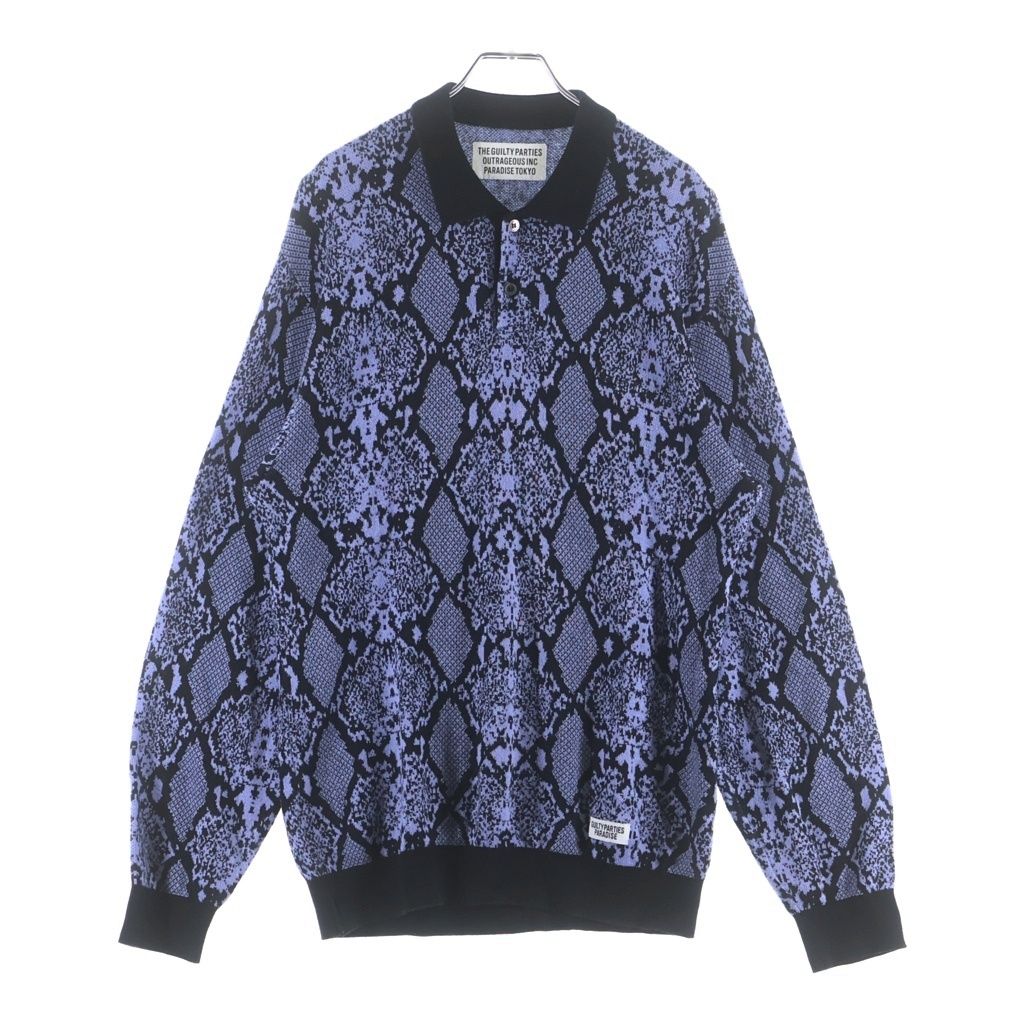 WACKO MARIA (ワコマリア) PYTHON KNIT POLO SHIRT パイソン柄 ニット 
